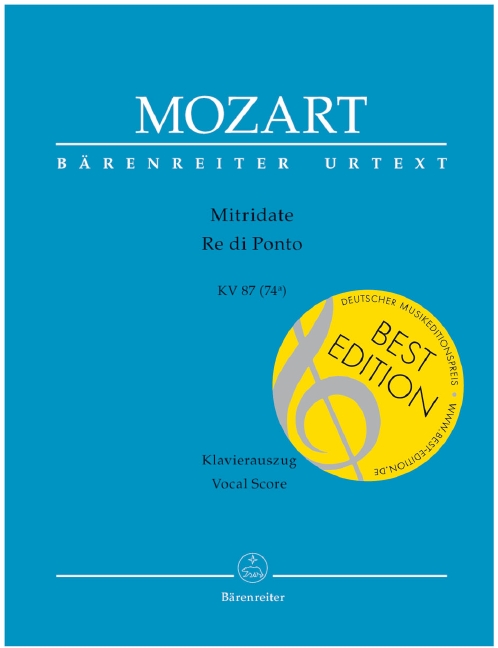 Mitridate, Re di Ponto (Vocal score)