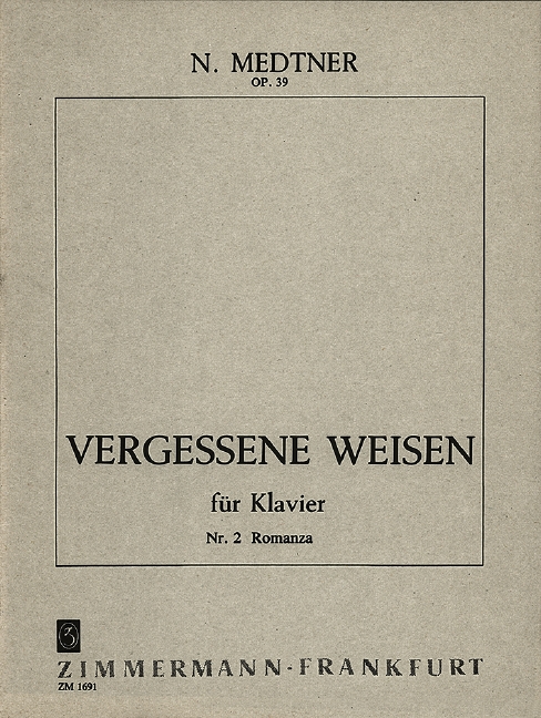 Vergessene Weisen, Op.39 - 2