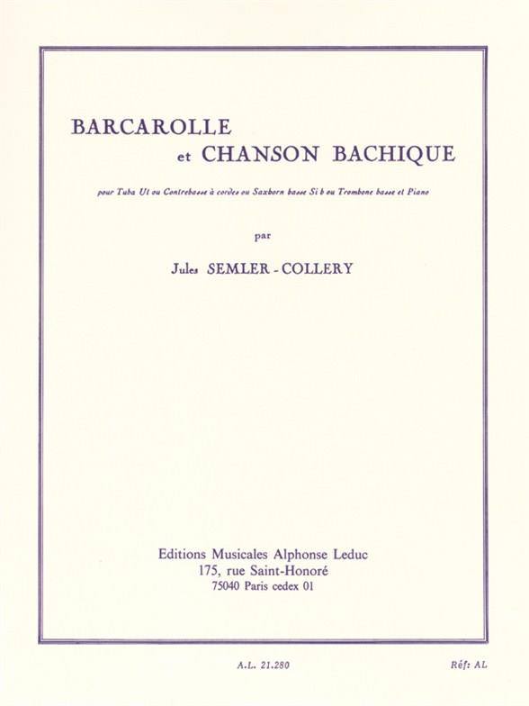 Barcarolle et chanson bachique