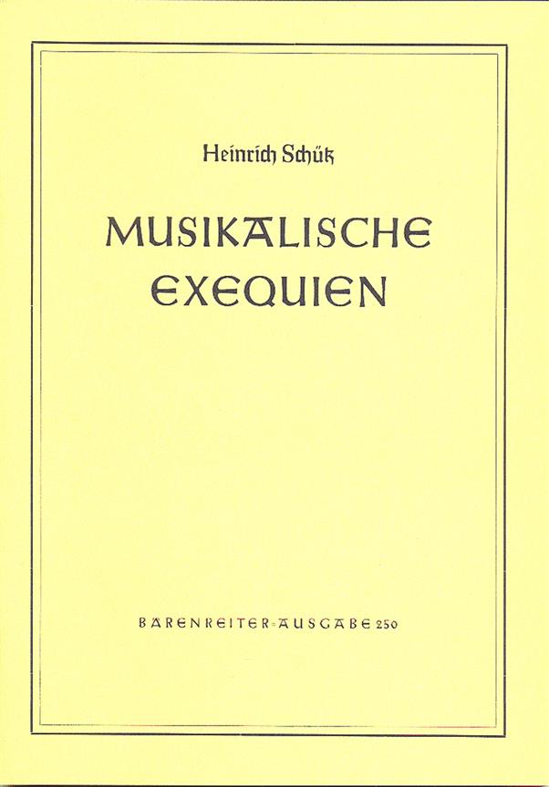 Musikalische Exequien, SWV.279-281 (Full score)