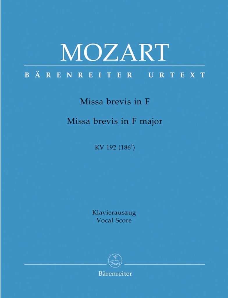Missa brevis F major, KV.192 (186f) (Piano reduction)