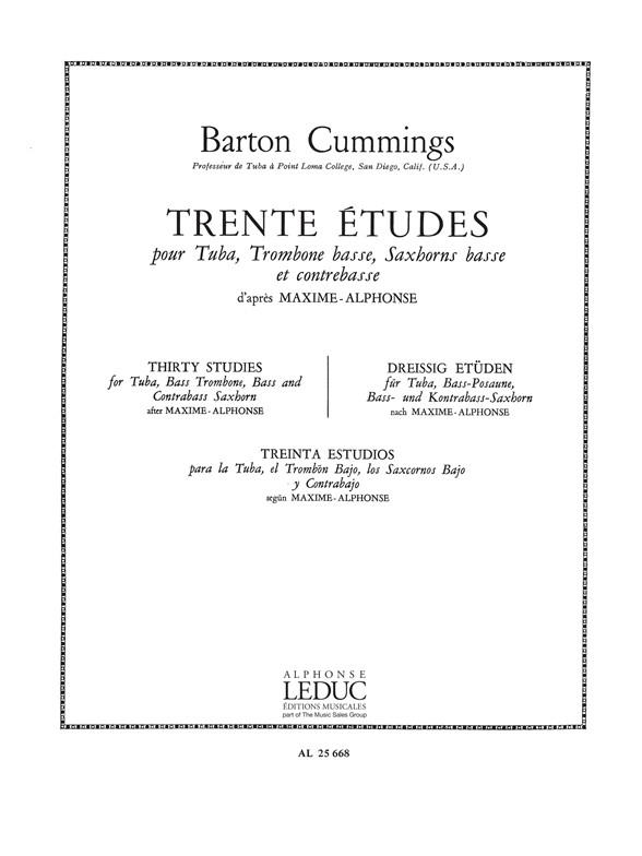 30 Etudes (d'apres Maxime-Alphonse)