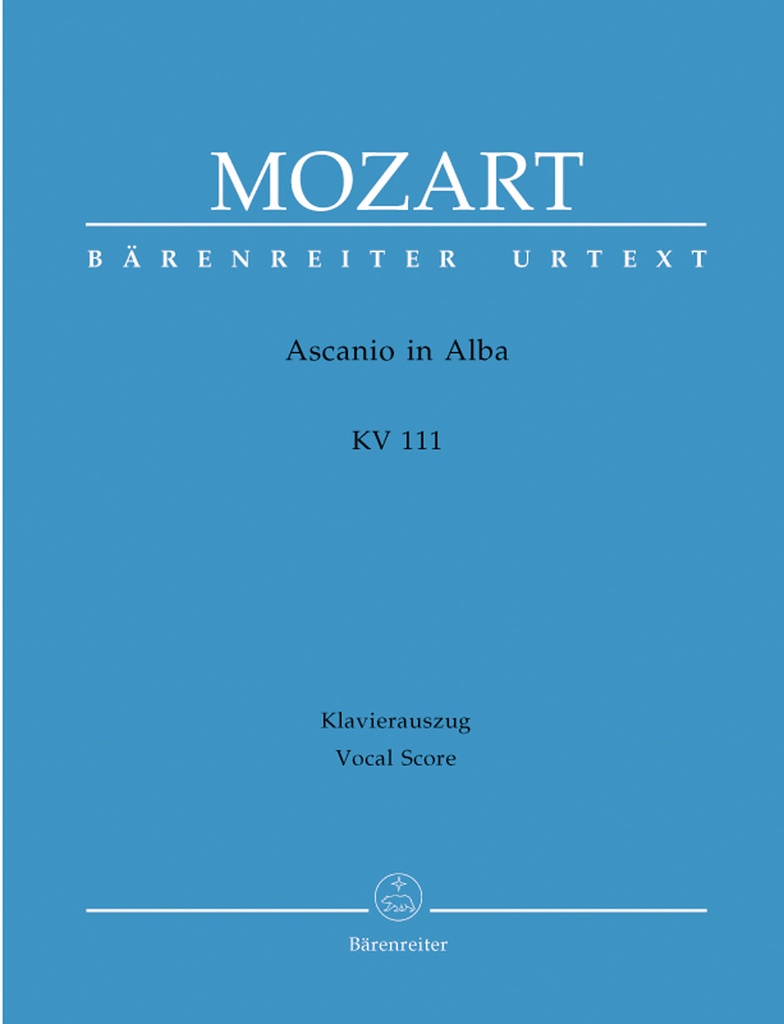 Ascanio in Alba (Vocal score)