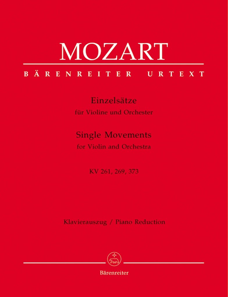 Single Movements for Violin and Orchestra K.261, 269 (261a), 373
