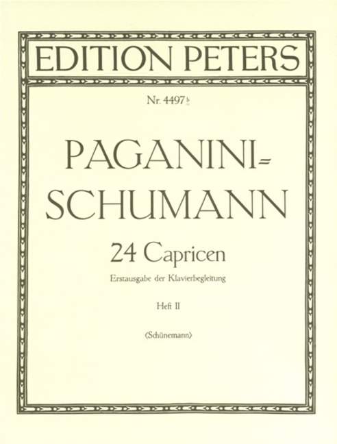 24 Capricen, Op.1 - Band 2 (Klavierbegl.)