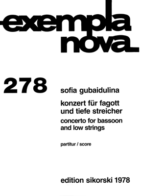 Concerto for bassoon and low strings (Study score)