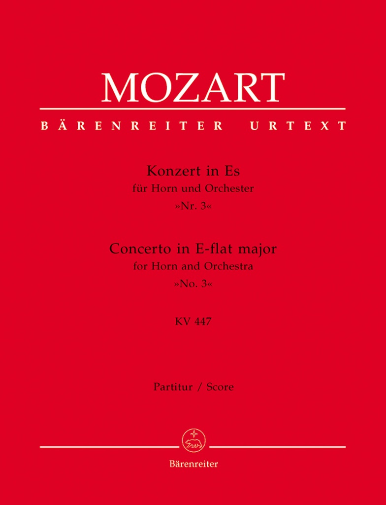 Horn Concerto No.3 E-flat major, KV.447 (Full score)