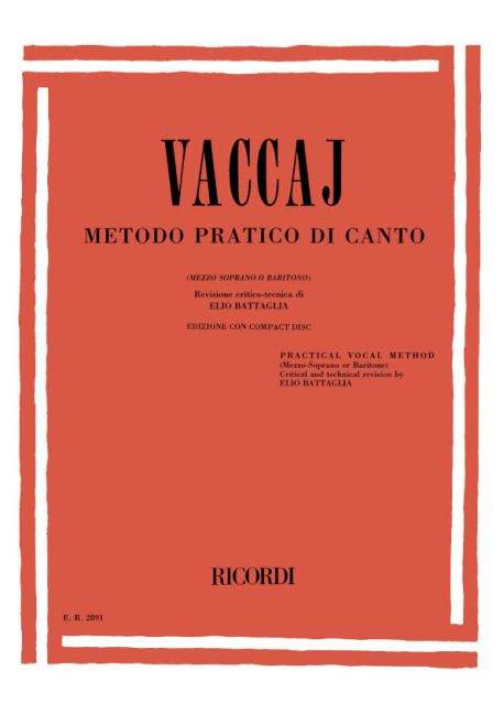 Metodo Pratico (Mezzosoprano o baritono)