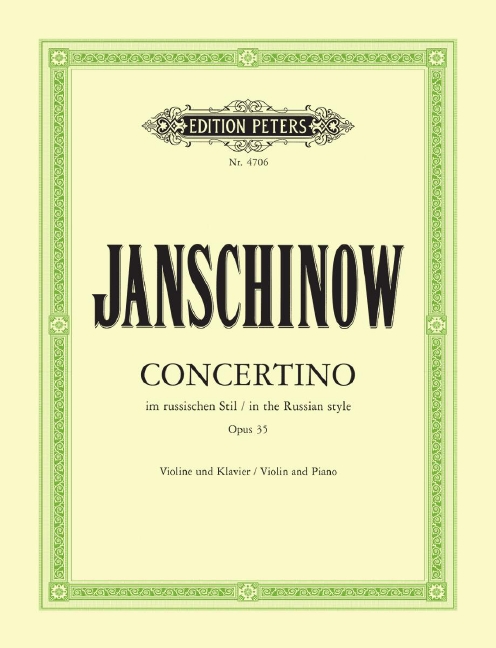Concertino im russischen Stil, Opus 35