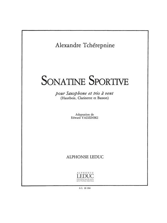Sonatine sportive (Partition et parties)