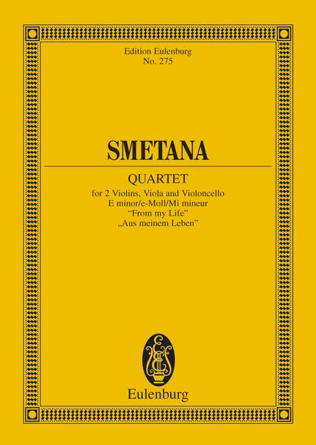 String quartet No.1: From my life (Study score)
