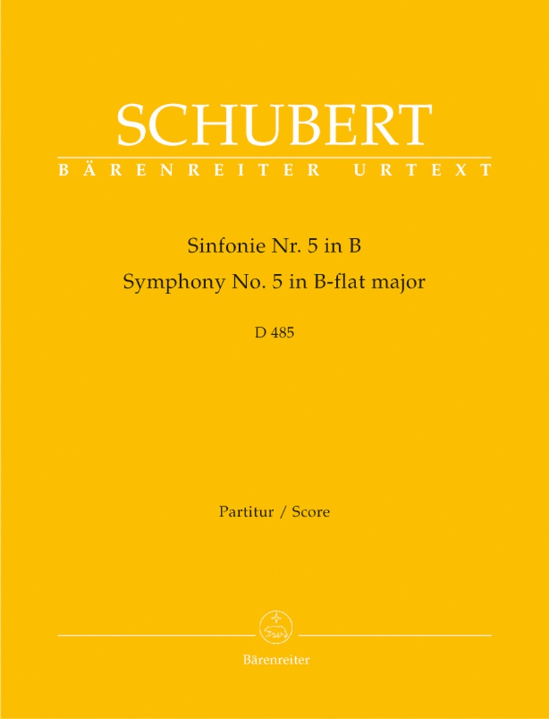 Symphony No.5 in B-Flat,  D.485 (Full score)
