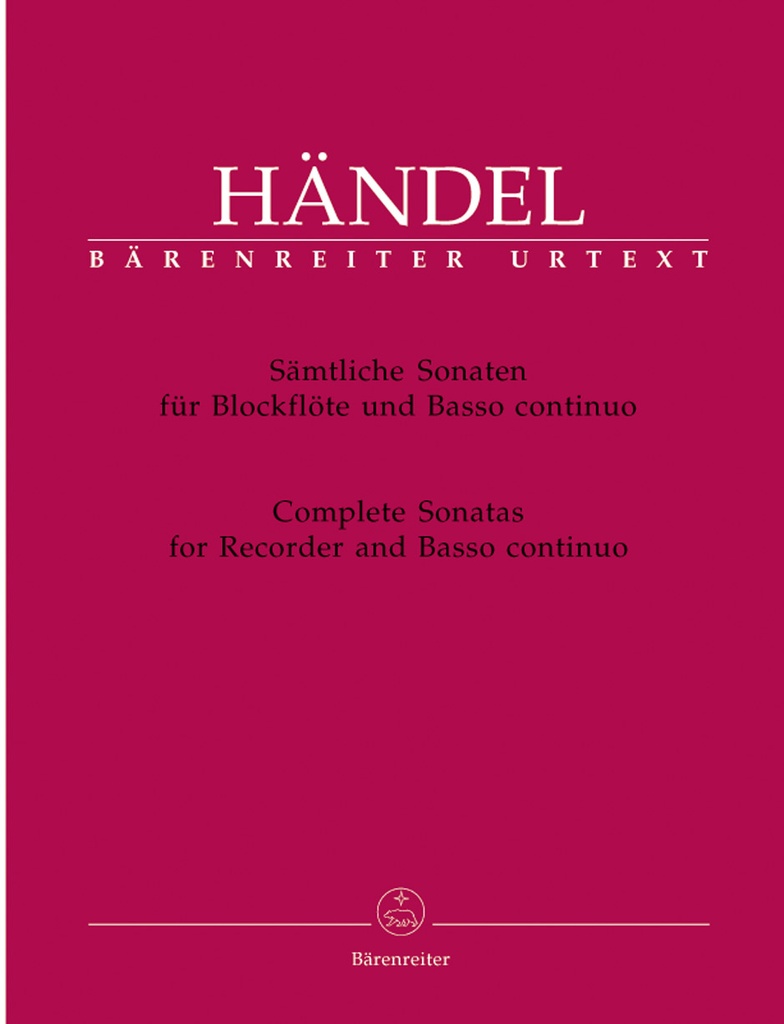 Samtliche Sonaten fur Blockflote und bc
