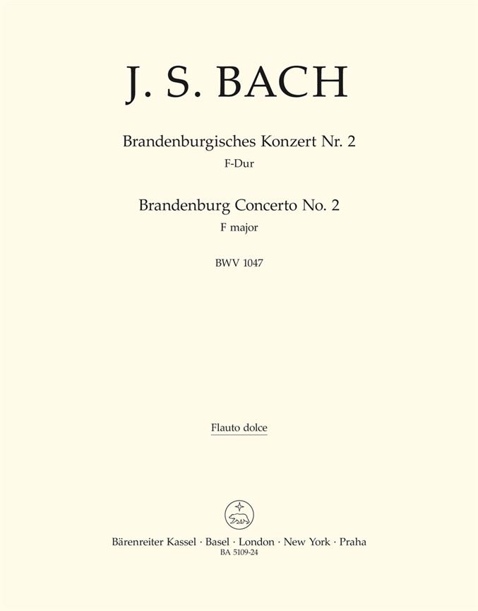 Brandenburg Concerto No.2, BWV.1047 (Alto recorder)