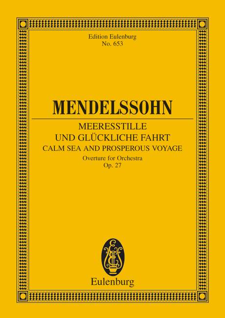 Meeresstille und gluckliche Fahrt (Study score)