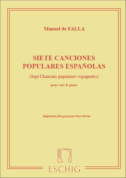 7 Chansons Populaires Espagnoles (Medium voice)