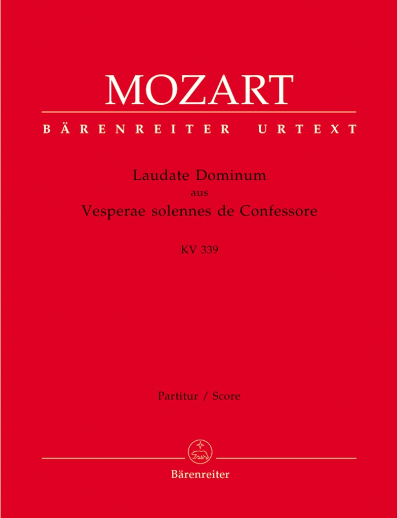 Laudate Dominum, KV.399 (Full score)