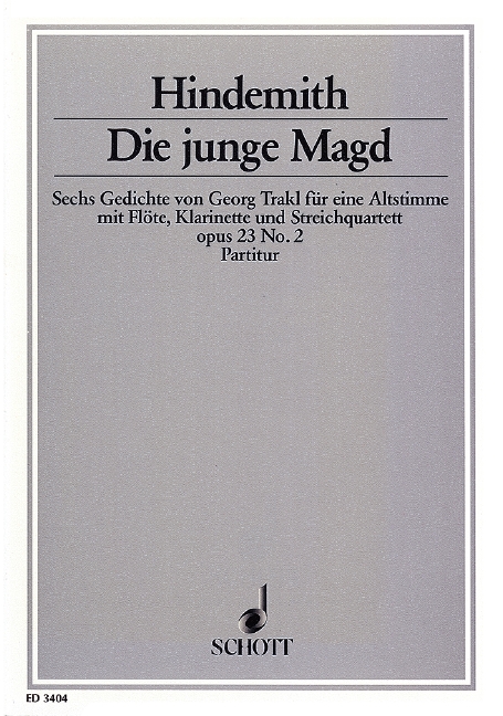 Die junge Magd, Op.23/2 (Partitur)