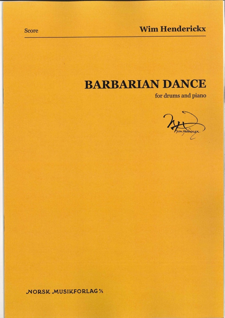 Barbarian Dance (Score)