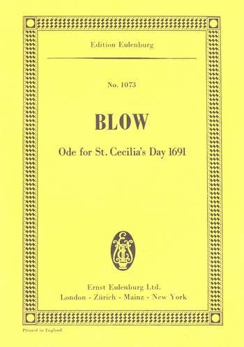 Ode for St.Cecilia's day 1691 (Study score)