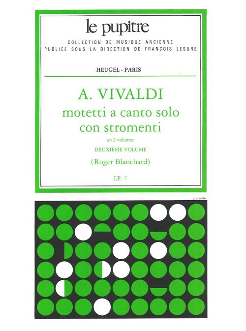 Motetti a Canto Solo Con Stromenti Cordes - Vol.2 (Score)