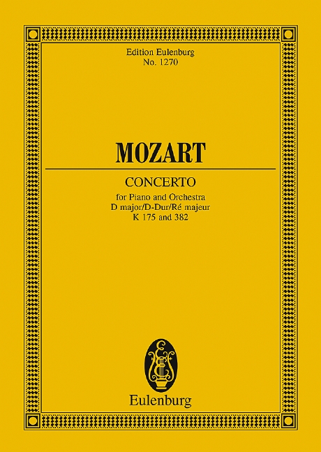 Piano concerto nr.5, KV.175 (Study score)