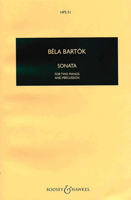 Sonata for 2 Pianos and Percussion (Study score)