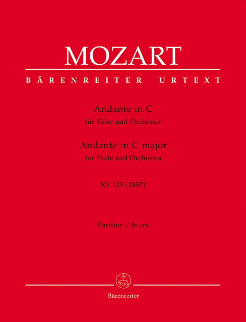 Andante for Flute and Orchestra C major, KV.315 (285e) (Full score)