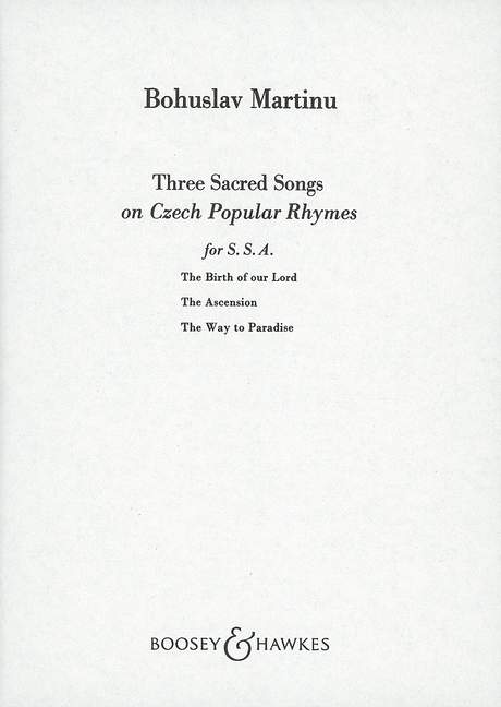 3 Sacred Songs on Czech Rhymes