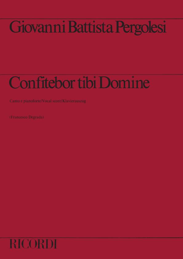 Confitebor tibi Domine (Choral score)
