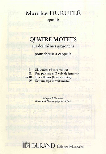 Tu es Petrus (4 Motets, Op.10/3)