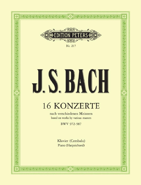 16 Konzerte nach Vivaldi, Marcello, ...