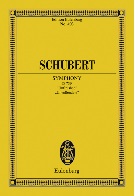 Symphony Nr.8, B minor, D.759 - Unfinished (Study score)