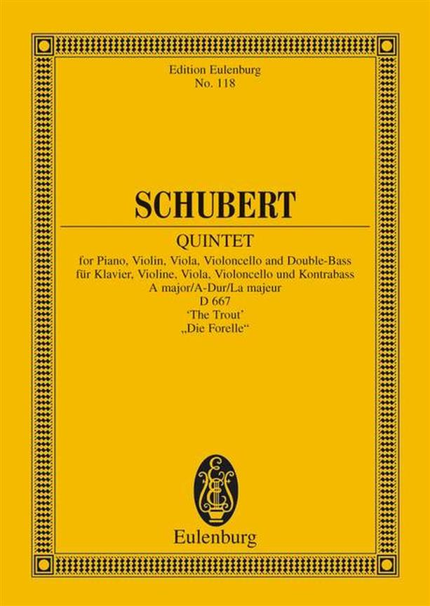 Pianoquintet in A major, D.667 (Study score)