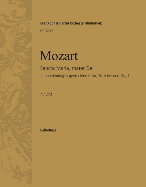 Sancta Maria, mater Dei, KV.273 (Cello/double bass)