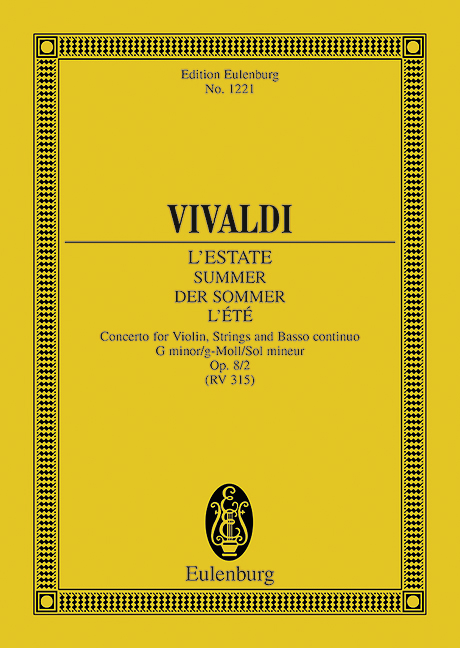 Le quattro stagioni (The four seasons), Op.8/2, RV.315 (Study score)