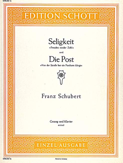 Seligkeit & Die Post, Op.89/13 (Mittel)