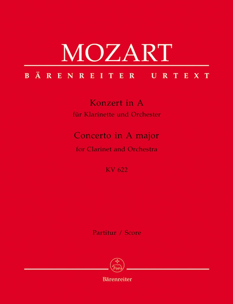 Concerto A major, KV.622 (Full score)