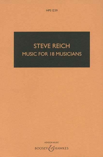Music for 18 musicians (Study score)