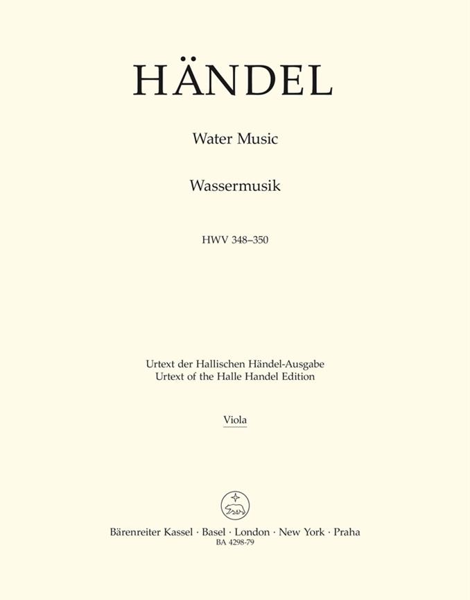Water Music, HWV.348-350 (Viola part)