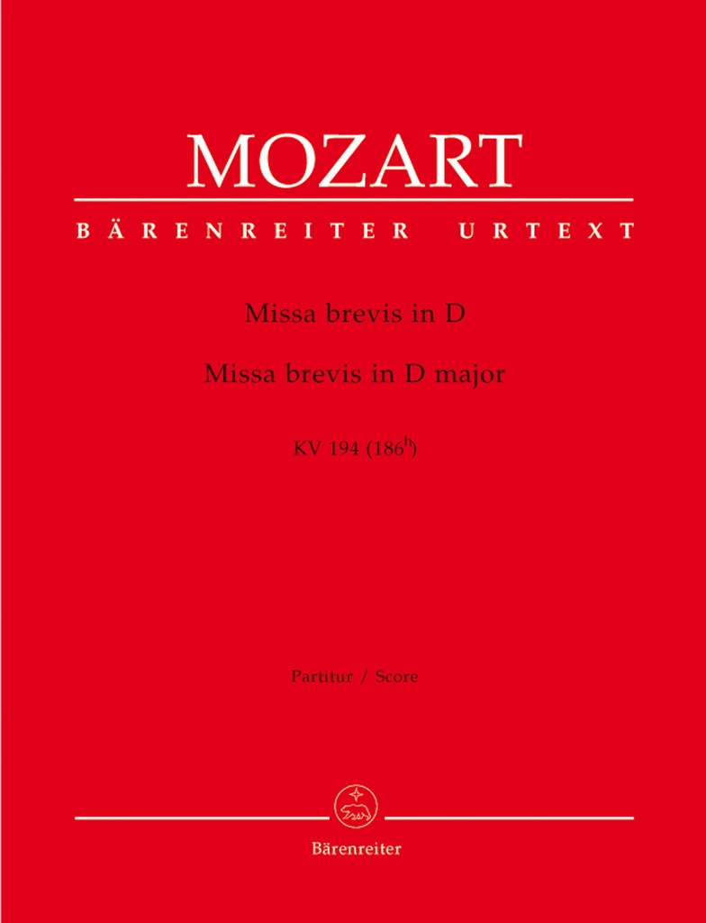 Missa brevis D major, KV.194 (Full score)
