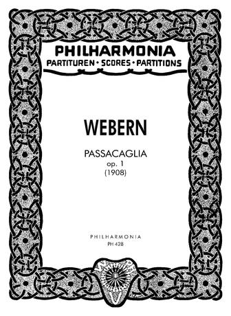 Passacaglia, Op.1 (Taschenpartitur)