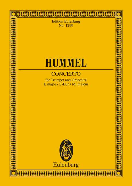 Concerto E major (Study score)