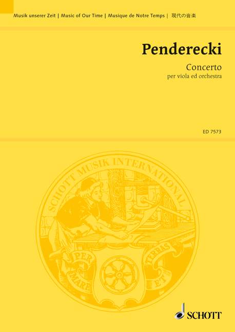 Concerto for viola (Pocket score)