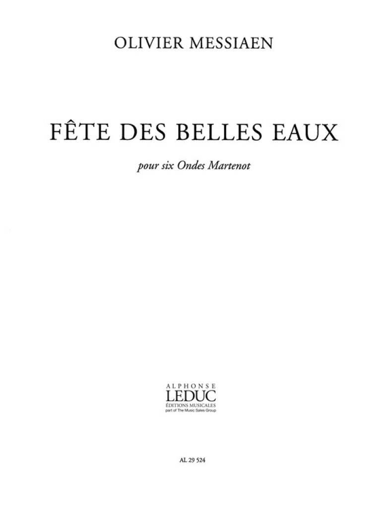 Fête des Belles Eaux (Score)