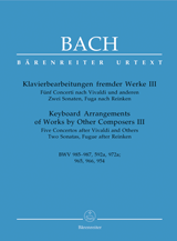 Klavierbearbeitungen fremder Werke - III