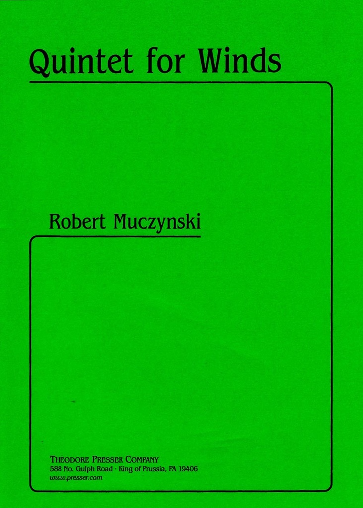 Quintet for winds (Score & parts)