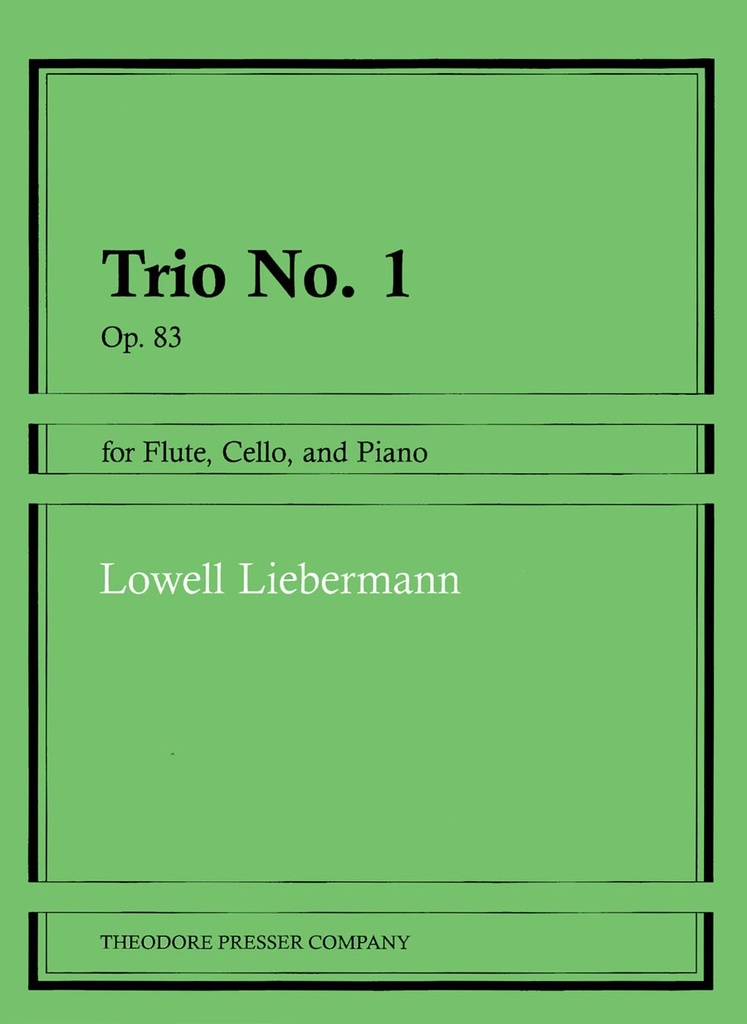 Trio No.1 for Flute, Cello and Piano, Opus 83