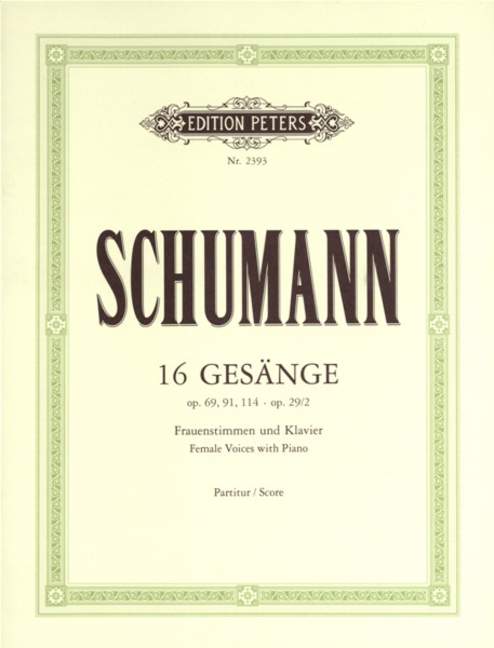 16 Gesänge für Frauenstimmen und Klavier