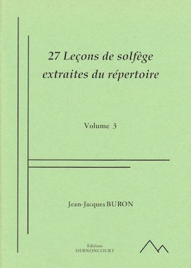 27 Leçons de Solfège Extraites du Répertoire en Clés de Sol et Fa Mélangées (Solfège - Vol. 3)